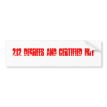 Certified Hot Bumper Sticker