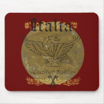 Certified Italian Red Italy Mousepad by biscottimafia Certified Italian Red Italy Mousepad