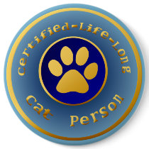 Certified-Life-Long Cat Person buttons