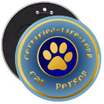 Certified-Life-Long Cat Person Pins