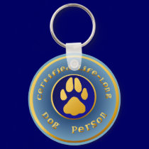 Certified-Life-Long DogPerson Keychain