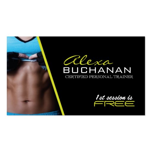 Certified Personal Trainer Business Card