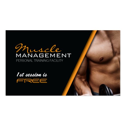 Certified Personal Trainer Business Cards (front side)