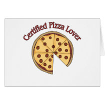 Certified Pizza Lover - Add you own name! cards