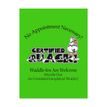 Certified Quack postcards by haywiregraphics Certified Quack postcards