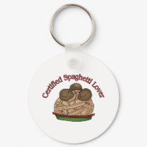 Certified Spaghetti Lover keychains