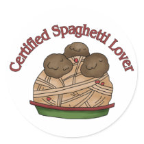 Certified Spaghetti Lover stickers