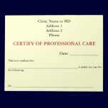 Certify of Professional Care Notepad (White) notepads