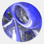 Cerulean Abstract Sticker