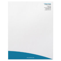 Cerulean Blue Rolling Hill Letterhead