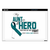 Cervical Cancer Awareness: aunt Skins For 17" Laptops