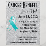 Cervical Cancer Awareness Benefit  Floral Flyer