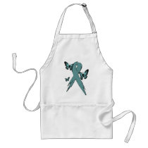 Cervical Cancer Awareness Ribbon aprons