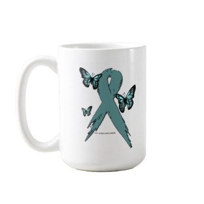 Cervical Cancer Awareness Ribbon Coffee Mug by Lust4Life