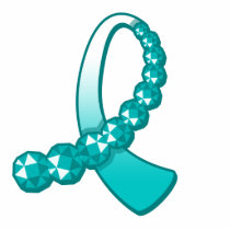 Cervical Cancer Awareness Ribbon Photo Sculpture photo sculptures by cancerapparel Cervical Cancer Awareness Ribbon Photo Sculpture photo sculptures