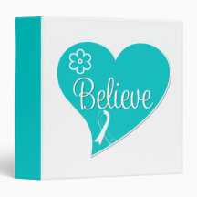 Cervical Cancer Believe Heart Binder