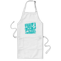Cervical Cancer BurnOut Fight Like a Girl Aprons