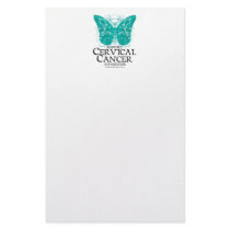 Cervical Cancer Butterfly stationery