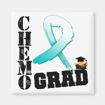 Cervical Cancer Chemo Grad Fridge Magnet