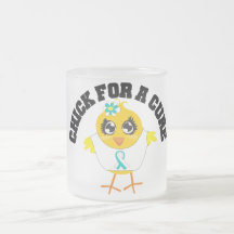 Cervical Cancer Chick For A Cure Coffee Mugs