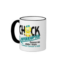 Cervical Cancer Chick Interrupted 2 mugs