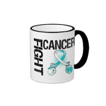 Cervical Cancer Fight Boxing Gloves Mug