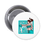 Cervical Cancer Fight Like A Girl Boxer buttons