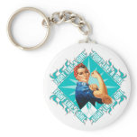 Cervical Cancer Fight Rosie The Riveter Keychain
