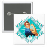 Cervical Cancer Fight Rosie The Riveter buttons