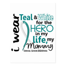Cervical Cancer For My Hero My Mommy 2 Postcards