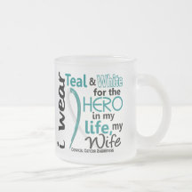 Cervical Cancer For My Hero My Wife 2 Coffee Mug