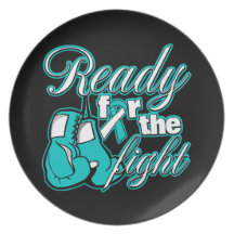Cervical Cancer Gloves Ready For The Fight Plates