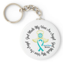 Cervical Cancer God Made My Hero An Angel Key Chain