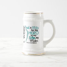 Cervical Cancer Hero In My Life My Mom 2 Coffee Mugs