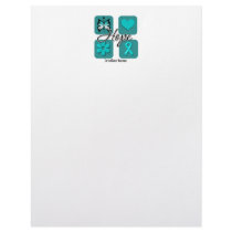 Cervical Cancer Hope Love Inspire Awareness letterhead by cancerapparel Cervical Cancer Hope Love Inspire Awareness letterhead