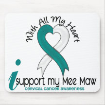 Cervical Cancer I Support My Mee Maw Mouse Mats
