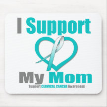 Cervical Cancer I Support My Mom Mouse Pads