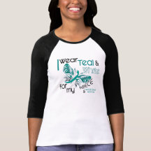 CERVICAL CANCER I Wear Teal and White For My Niece Tshirts