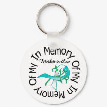 Cervical Cancer In Memory of My Mother-in-Law keychains