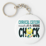 Cervical Cancer Messed With The Wrong Chick Key Chains