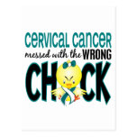 Cervical Cancer Messed With The Wrong Chick Postcard