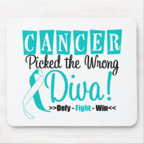Cervical Cancer Picked The Wrong Diva v2 Mousepads