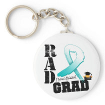 Cervical Cancer Radiation Therapy RAD Grad Key Chains