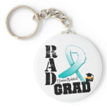 Cervical Cancer Radiation Therapy RAD Grad keychains