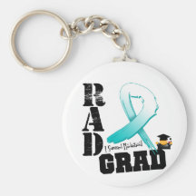 Cervical Cancer Radiation Therapy RAD Grad Key Chains