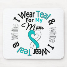 Cervical Cancer Ribbon For My Mom Mouse Mat