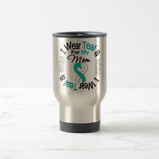 Cervical Cancer Ribbon For My Mom Mugs