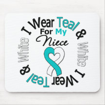 Cervical Cancer Ribbon For My Niece Mouse Pad