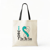 Cervical Cancer Ribbon For The Cure bags