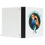 Cervical Cancer - Rosie The Riveter - We Can Do It 3 Ring Binders